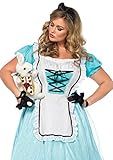Leg Avenue Women's Plus Size Alice in Wonderland Costume, Blue/White | Amazon (US)