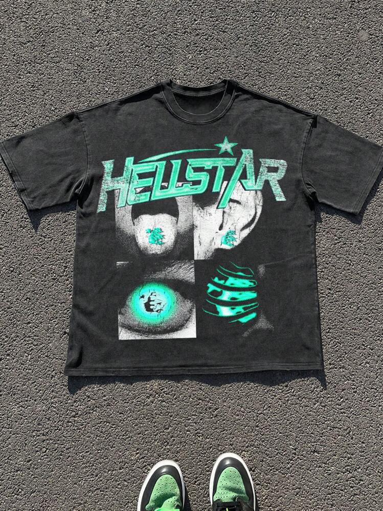 Retro Acid Wash Round Neck Short Sleeve Casual T-Shirt For Men | SHEIN