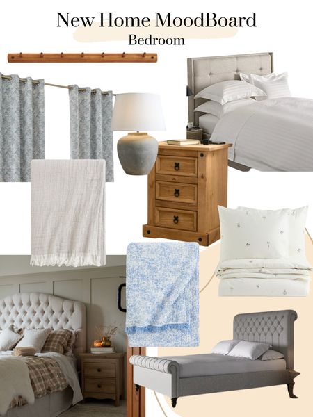 Bedroom mood board for the new house 