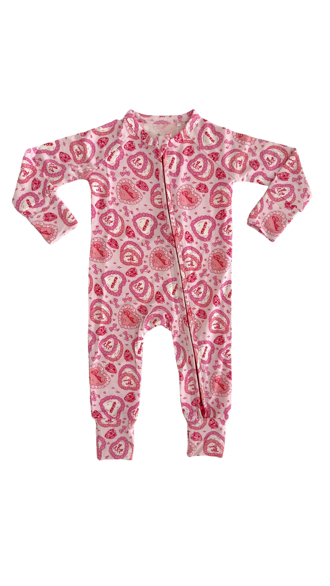 Be My Valentine Zipper Romper | In My Jammers