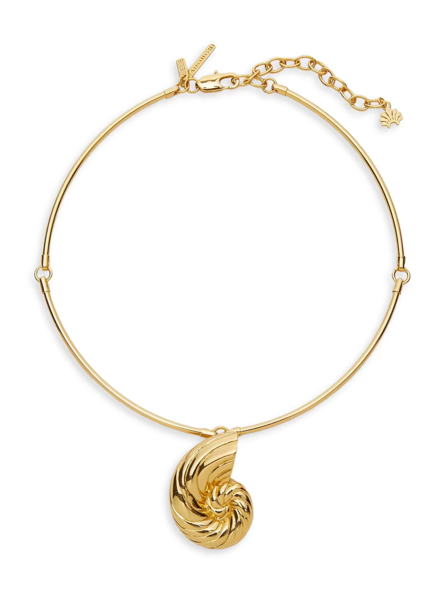 Nautilus 14K-Gold-Plated Collar Necklace | Saks Fifth Avenue