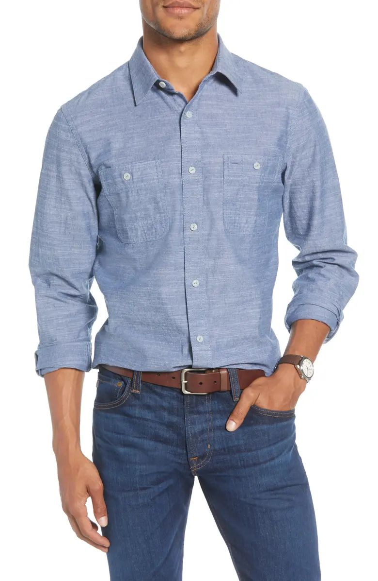 1901 Workwear Shirt, Main, color, BLUE SLUB CHAMBRAYWorkwear Shirt1901PriceSale: $45.90Free Shipp... | Nordstrom