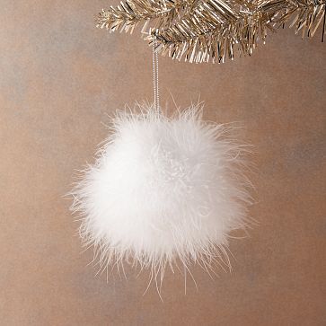 Feather Ball Ornament | West Elm (US)