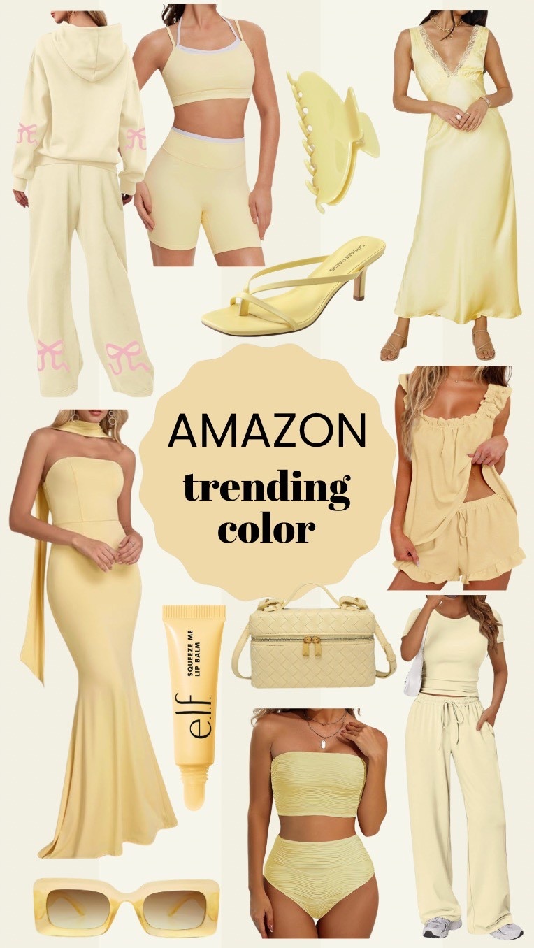 Trending color
Butter yellow
Amazon fashion 

#LTKspringtrends #LTKootd #LTKspring