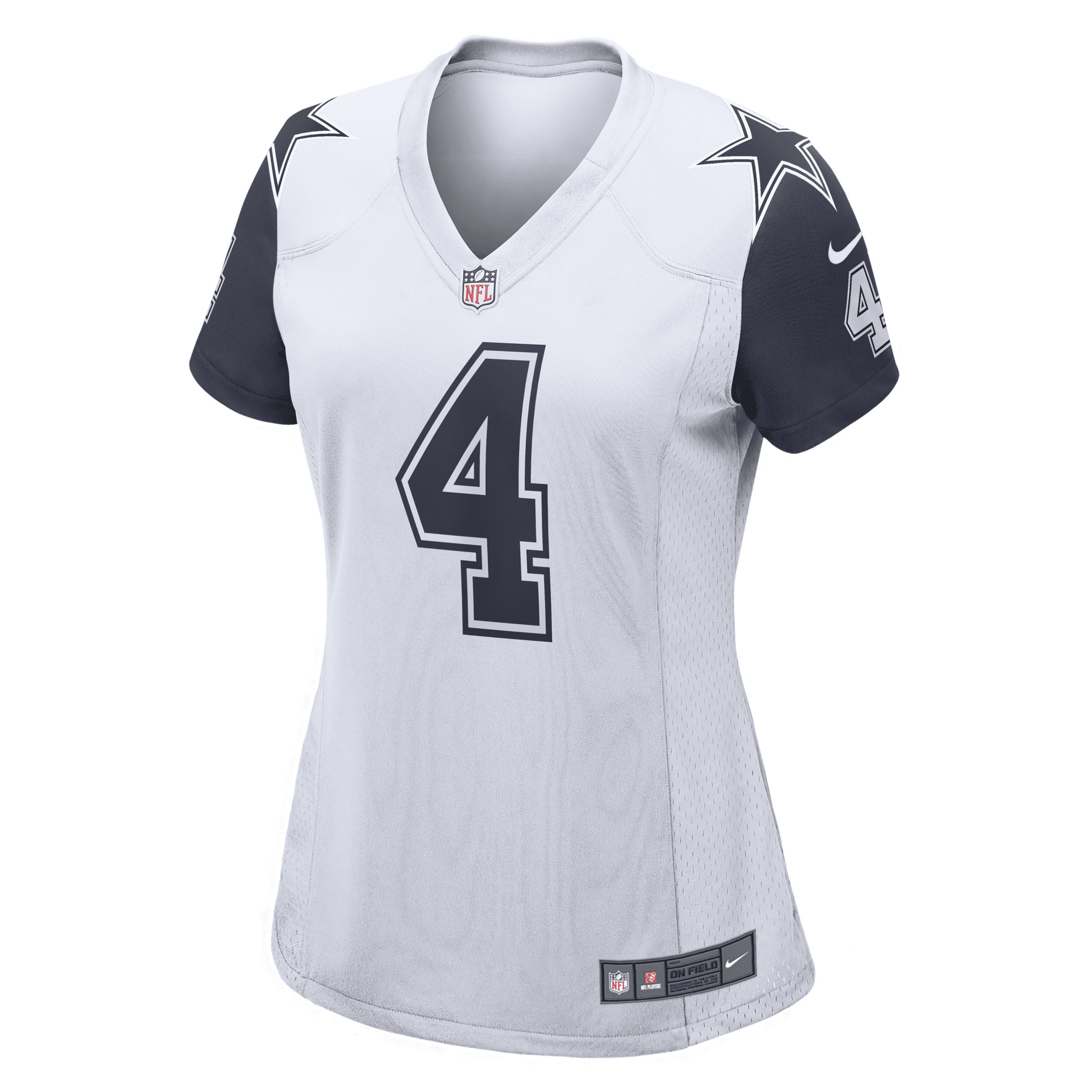 Nike Women's NFL Dallas Cowboys (Dak Prescott) Game Football Jersey in White | 67NWDC2A7RF-2LA | Nike (US)