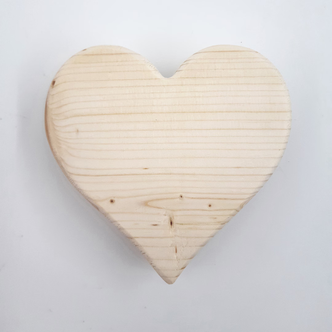 Wood Heart Cutouts - Small Unfinished Chunky Heart Blanks 4", 5", 6" and 7" Wide | Etsy (US)