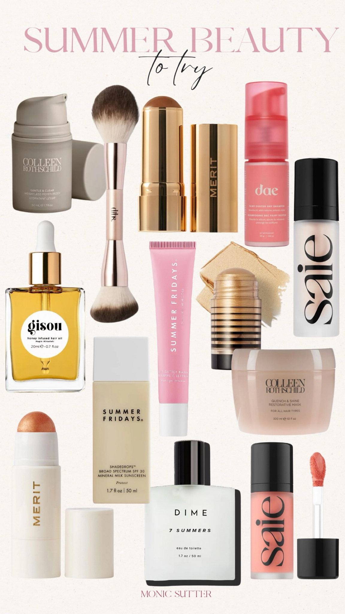 Summer beauty to try 💋💋

Summer beauty - new beauty - clean beauty favorites - summer makeup inspo - no makeup makeup - natural makeup inspo - bestselling beauty - summer skincare - must have hair care 

#LTKbeauty #LTKSeasonal #LTKstyletip