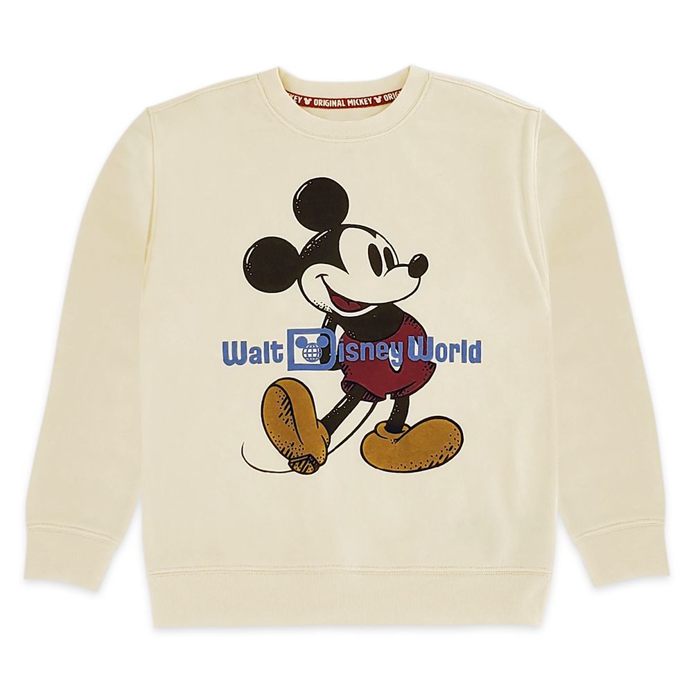 Mickey Mouse Classic Pullover Sweatshirt for Kids – Walt Disney World – Cream | Disney Store