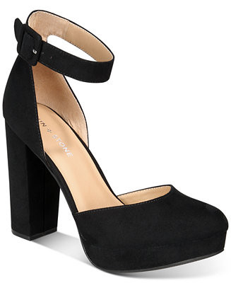 Sun + Stone Estrella Block Heel Ankle Strap Platform Pumps, Created for Macy's - Macy's | Macy's