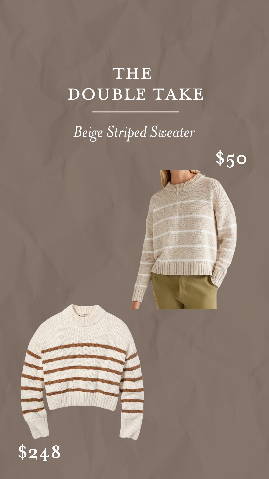 In the case you don’t want to splurge on my Studio McGee x Tuckernuck Sweater, I also linked a gorgeous $50 options. It’s 100% organic cotton 🫶🏼

#LTKFindsUnder50 #LTKSaleAlert #LTKFindsUnder100