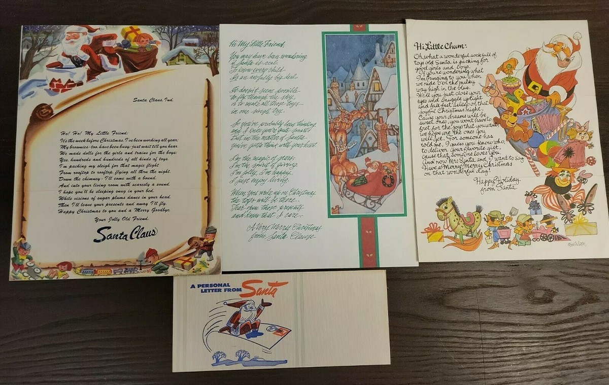Vintage Christmas Notes A Personal Letter From Santa ~ Lot of 3  | eBay | eBay US