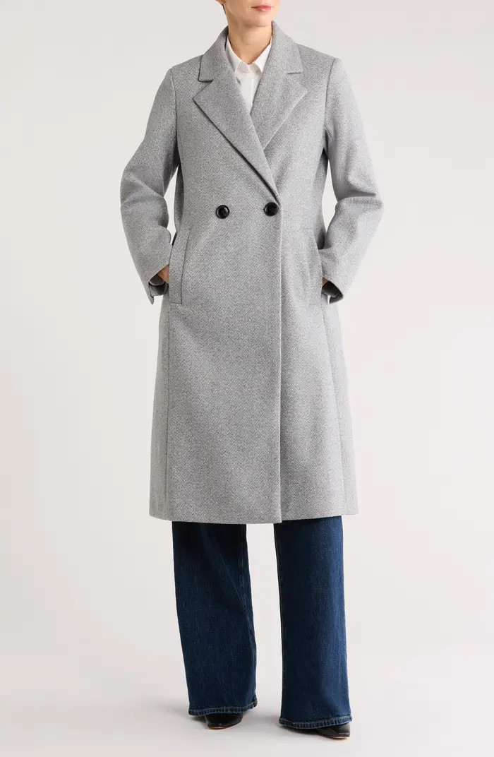 Sam Edelman Plaid Double Breasted Coat | Nordstromrack | Nordstrom Rack