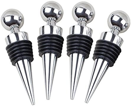 Wine Stopper Bottle Stopper - Wine Saver, Reusable Wine Corks For Beverage, 4-Pack Silicone Wine Sto | Amazon (US)