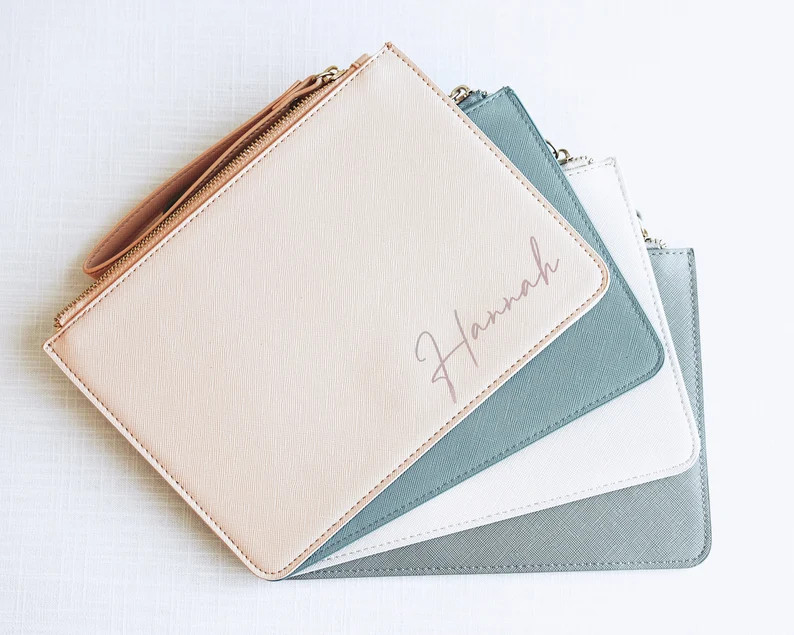 Custom Clutch Bag | Best Friend Birthday Gift | Gifts for Her | Personalized Makeup Bag | Christm... | Etsy (US)