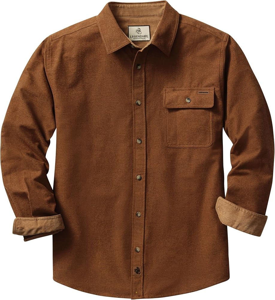 Legendary Whitetails Men's Flannel Shirt Long Sleeve Button Down 100% Cotton | Amazon (US)