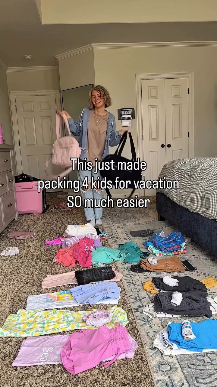 This is the only way I pack for my kids now 🙌
Each kid gets one duffle and it fits everything without overpacking (or taking over the car 😅)
Comment BAG and I’ll send you the link! @Bagsmart 