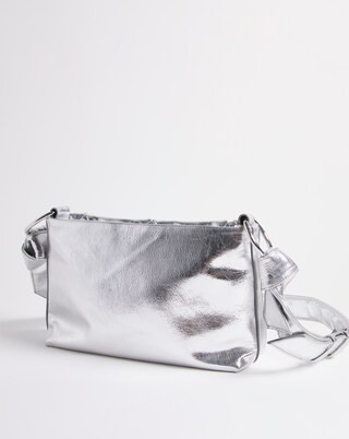 Metallic Woven Cross Body Bag | Simply Be (UK)