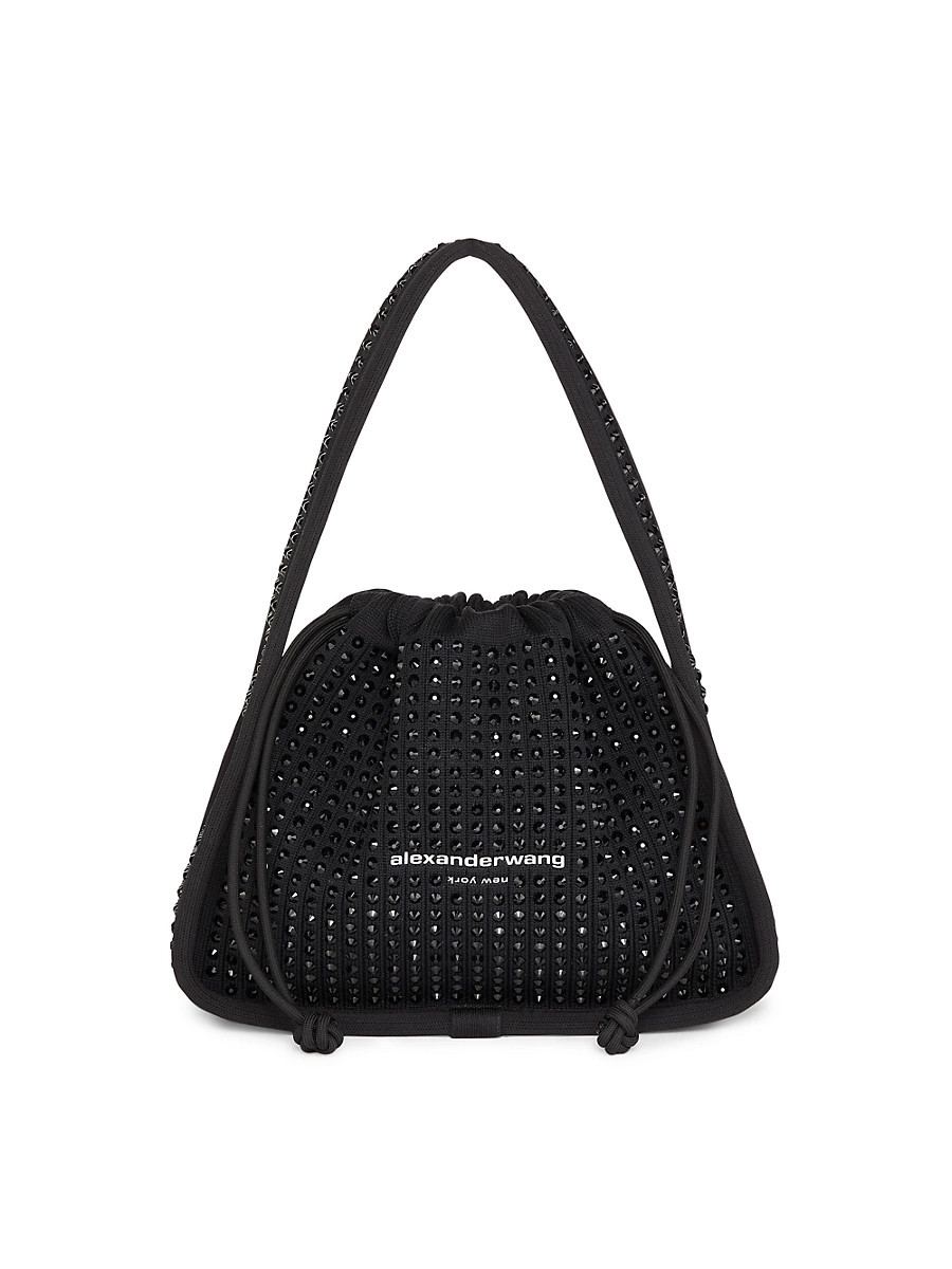 Women's Small Ryan Crystal-Embellished Top Handle Bag - Black | Saks Fifth Avenue