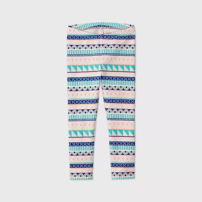Toddler Girls' Fair Isle Leggings - Cat & Jack™ Blush Pink | Target