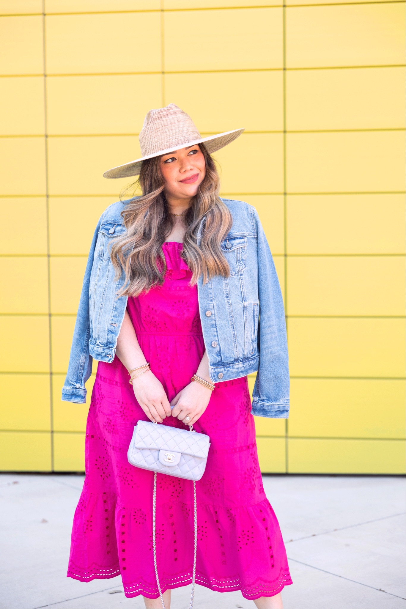 BRB while I have a total moment with this fuchsia eyelet midi dress + denim jacket combo from @loft 😍

Everything is currently 40% off at @loft + an extra 15% off TODAY ONLY (including over 350+ new arrivals) and I may or may not have like a million things in my cart for summer 🙈

Wearing a medium petite in the dress ($60) and a large petite in the denim jacket ($43) 💗  

#LTKsalealert #LTKunder50 #LTKFind
