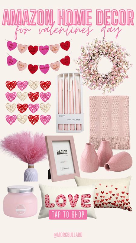 Amazon Home Decor | Valentines Day Decor | Pink Decor | Valentines | Valentines Day 

#LTKunder100 #LTKSeasonal #LTKhome