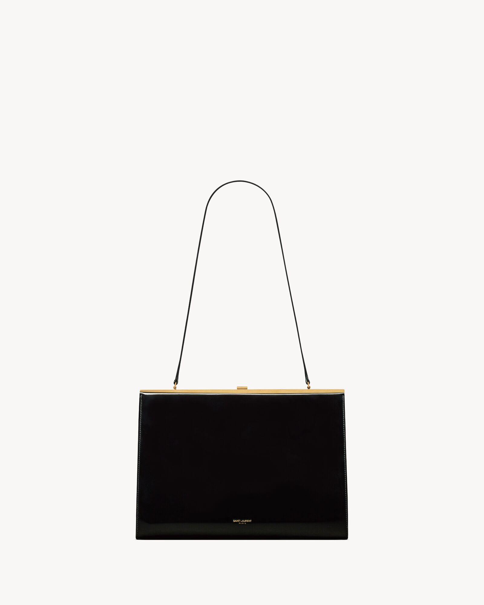 shoulder bag with embossed SAINT LAURENT PARIS signature, featuring a hinged kiss-lock closure an... | Saint Laurent Inc. (Global)