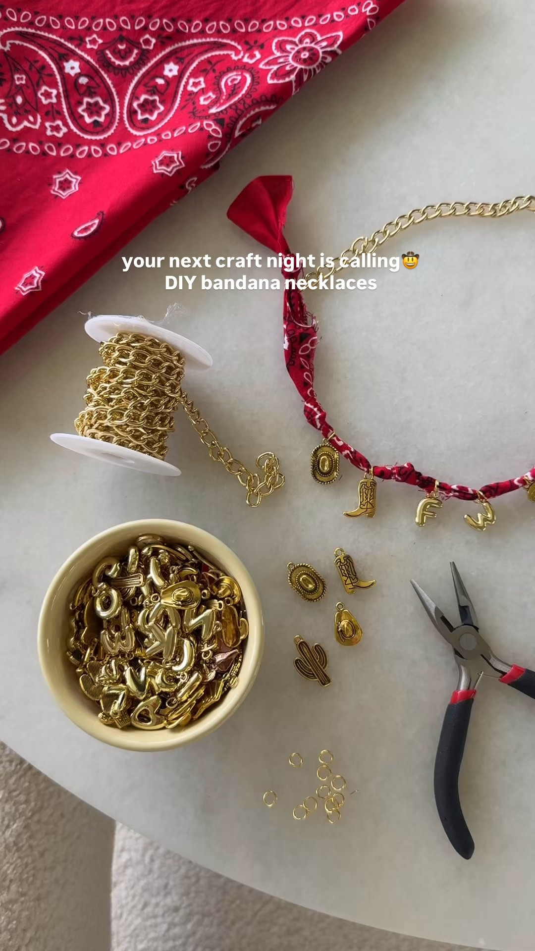 your next craft night is calling🤠 DIY bandana necklaces 📿

Linking everything from Amazon!

#LTKstorytime #LTKBeauty #LTKOver40