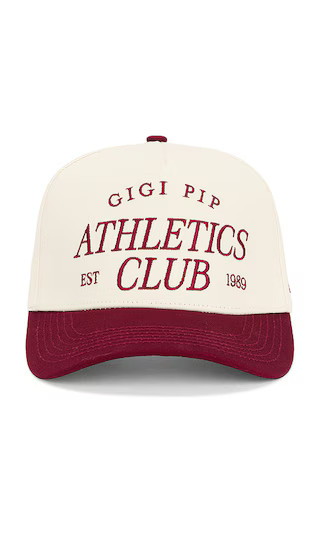 Athletics Club Trucker Hat in Burgundy & Cream | Revolve Clothing (Global)