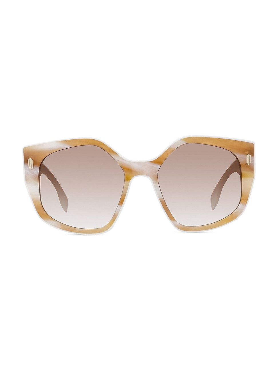55MM Geometric Logo Sunglasses | Saks Fifth Avenue