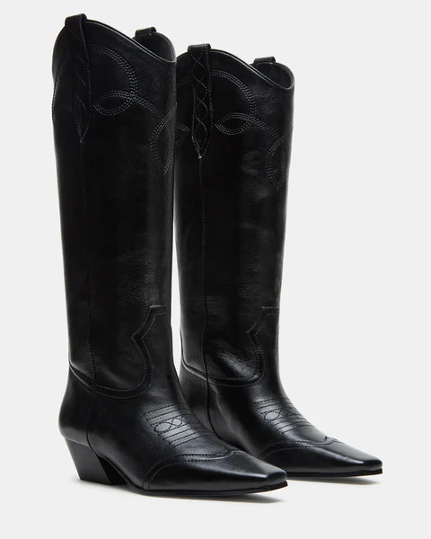 DOLLIE BLACK LEATHER | Steve Madden (US)