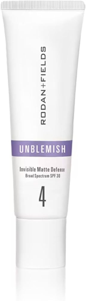 Rodan + Fields UNBLEMISH Invisible Matte Defense Broad Spectrum SPF 30 | Skincare Moisturizer | U... | Amazon (US)