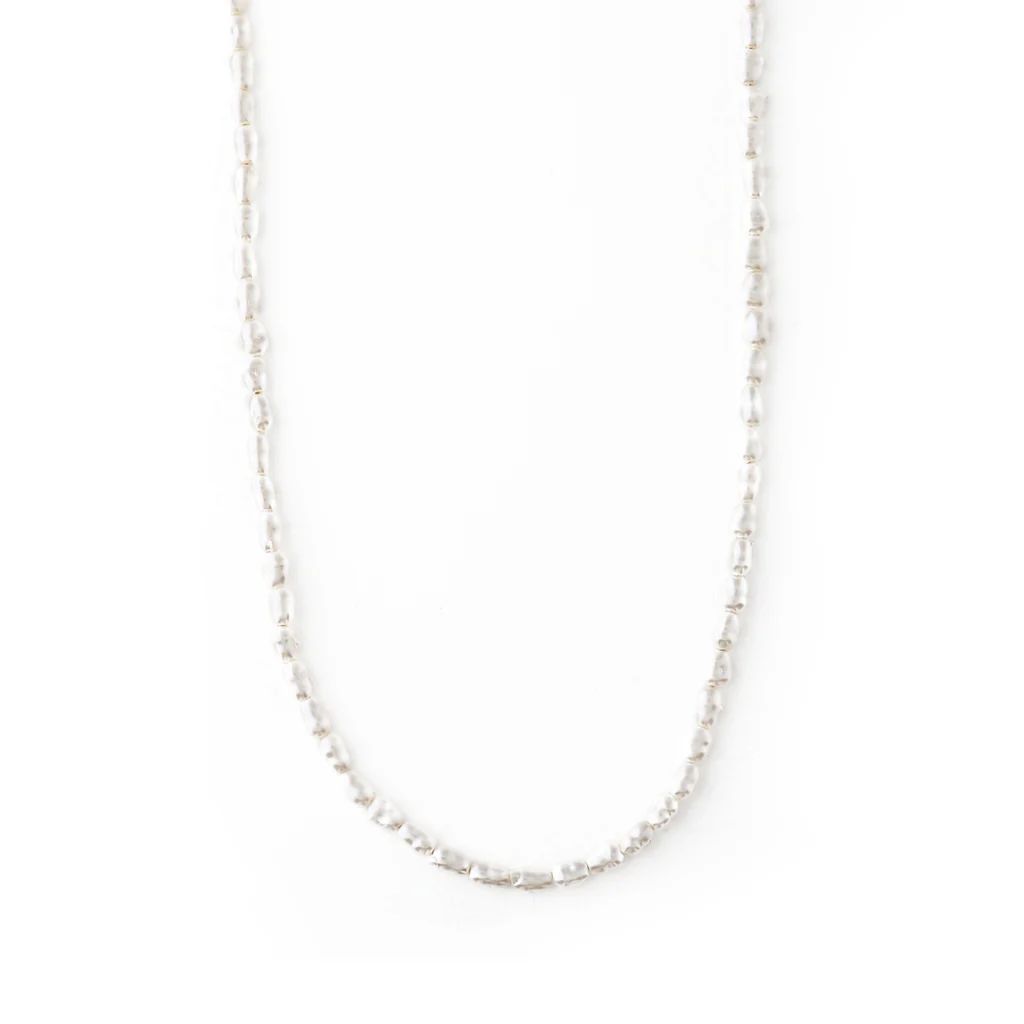 Pearl Beaded Collar Necklace | Orelia