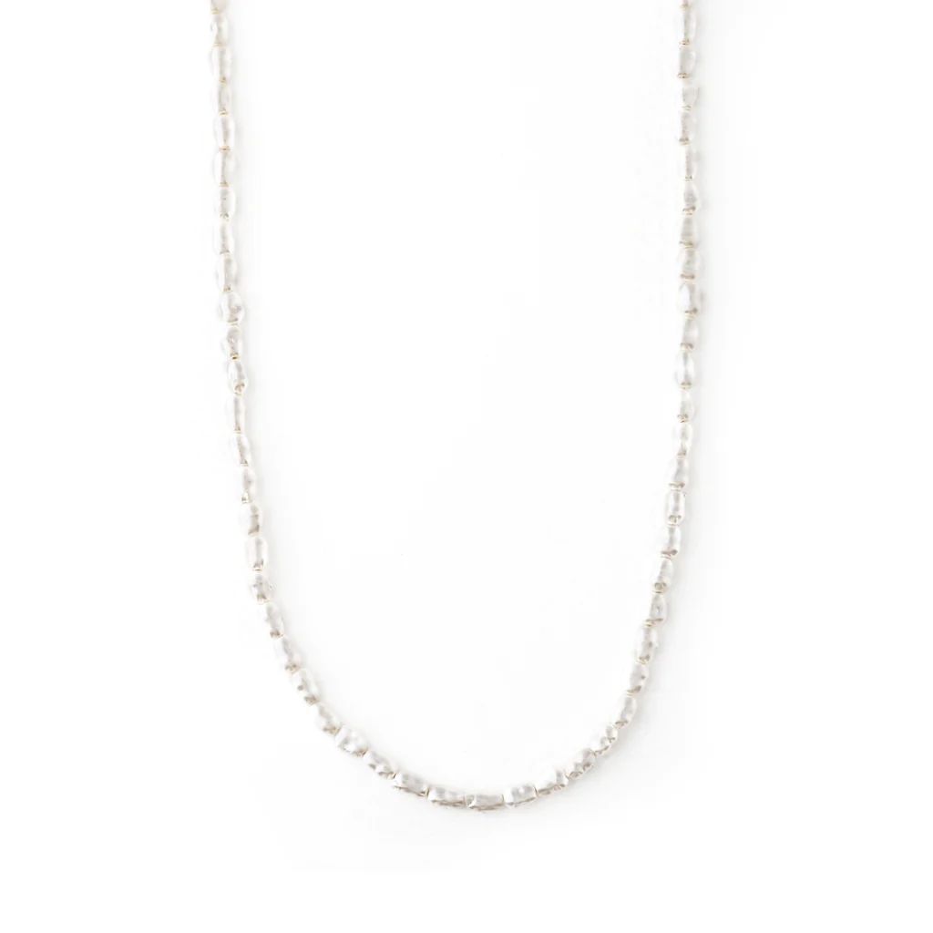Pearl Beaded Collar Necklace | Orelia