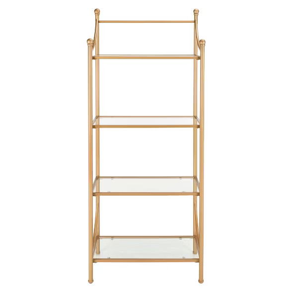 Diana 4 Tier Etagere Gold - Safavieh | Target