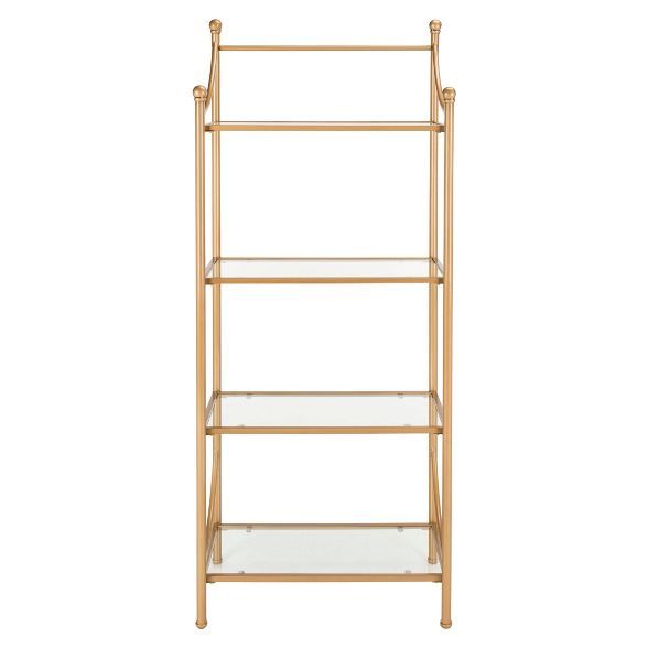 Diana 4 Tier Etagere Gold - Safavieh | Target