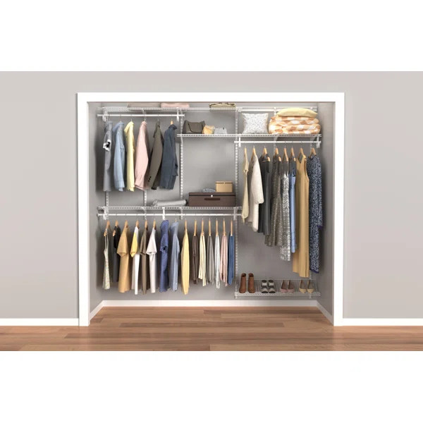 ShelfTrack 60" W - 96" W Closet System Starter Kit | Wayfair North America