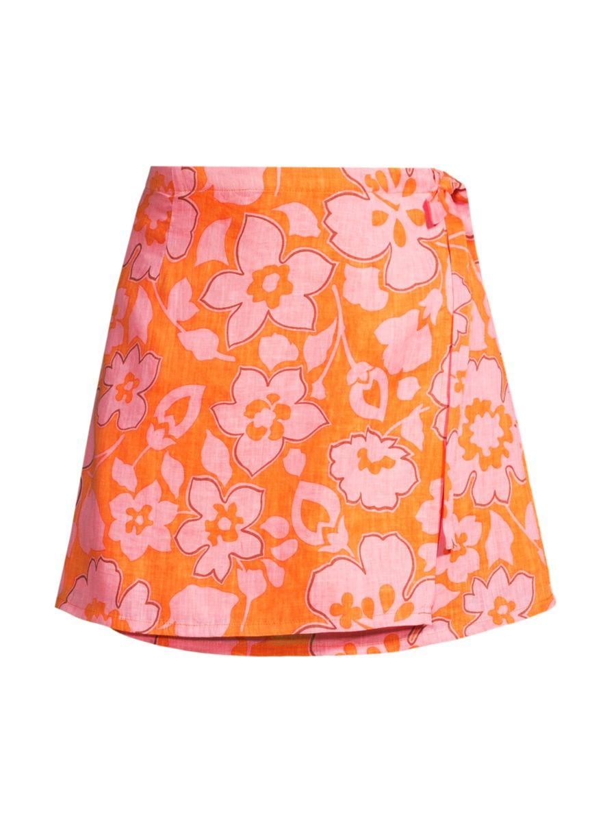 Marsala Wrap-Front Miniskirt | Saks Fifth Avenue