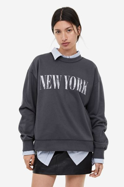 Printed Sweatshirt | H&M (US + CA)
