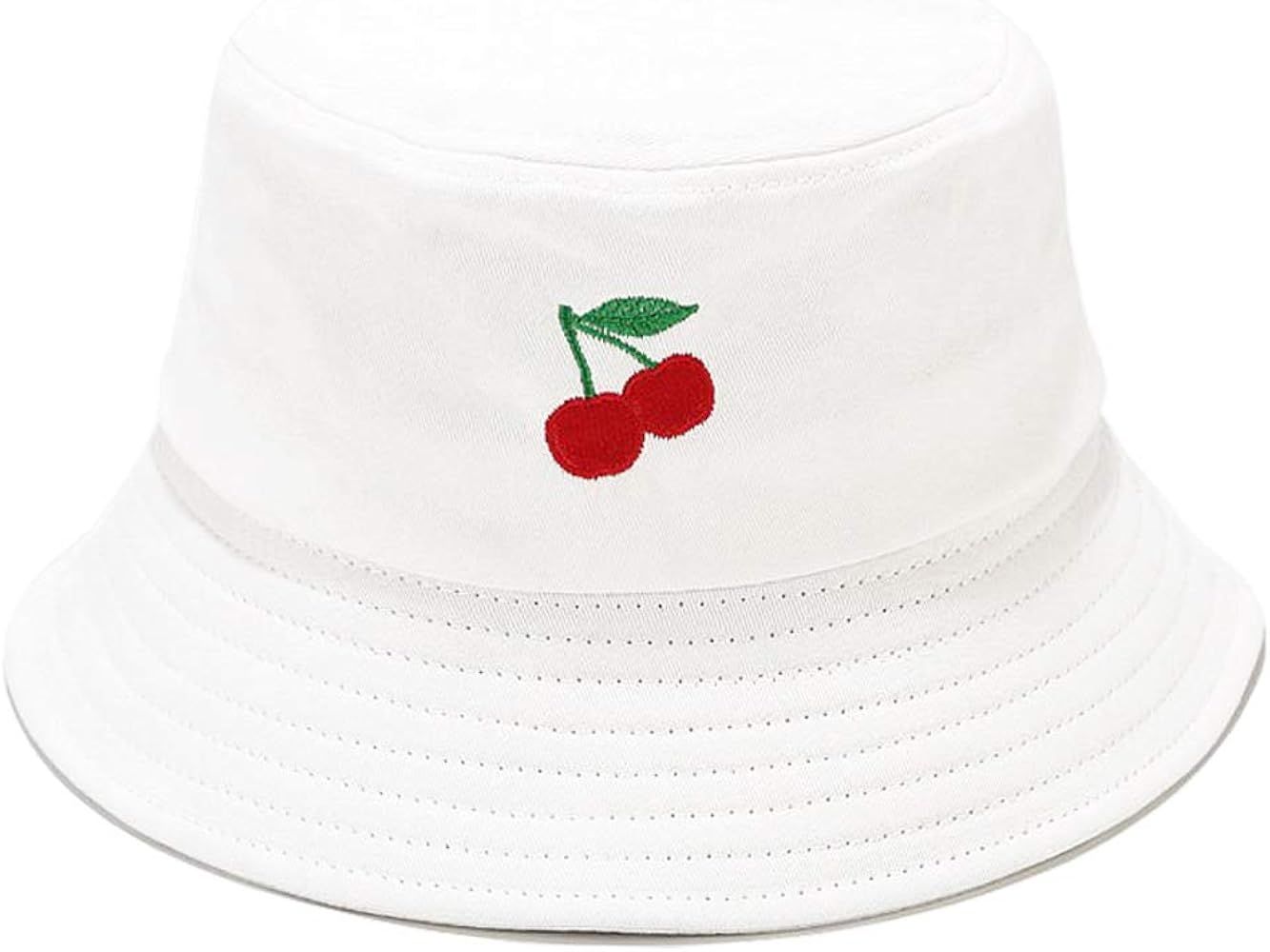 Wheebo Embroidered Bucket Hat 100% Cotton Packable Sun Summer Cap for Women Men | Amazon (US)