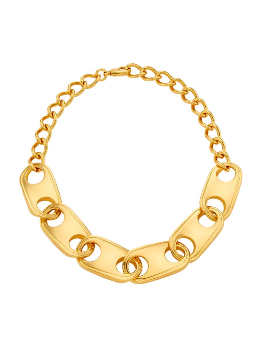 Wave Goldtone Chain Necklace | Saks Fifth Avenue
