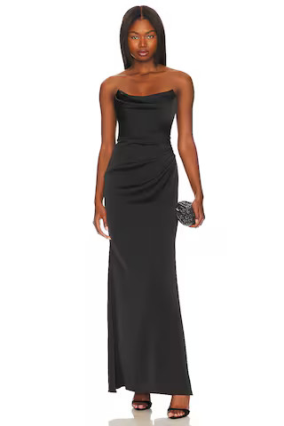 Taylor Gown in Black | Revolve Clothing (Global)