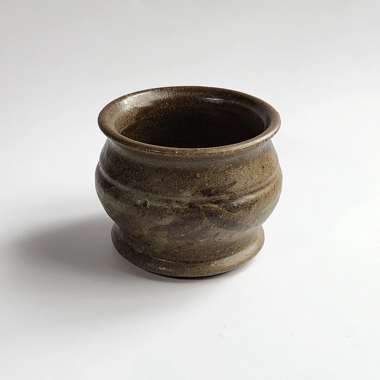 Studio Art Pottery Handmade Earthy Brown Glaze Ceramic Vase Signed MCM | eBay US