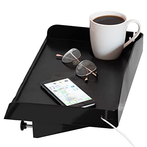 Bedside Shelf for Bed – College Dorm Room Clip On Nightstand with Cup Holder & Cord Holder - Nightst | Amazon (US)