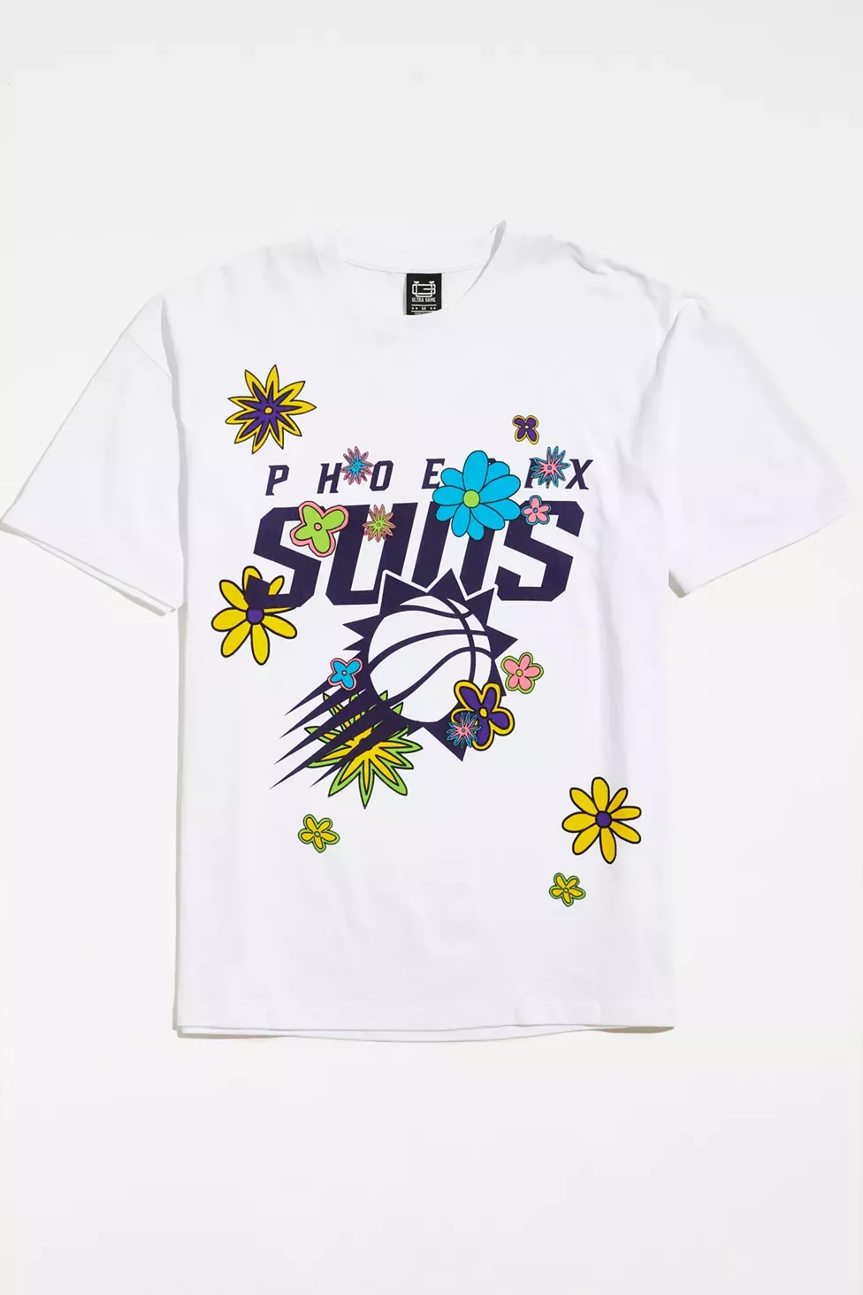 ULTRA GAME Los Angeles Lakers Flower Power Tee