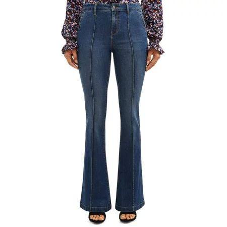 Sofia Jeans Carmen Flare Pintuck High Waist Trouser Women's | Walmart (US)