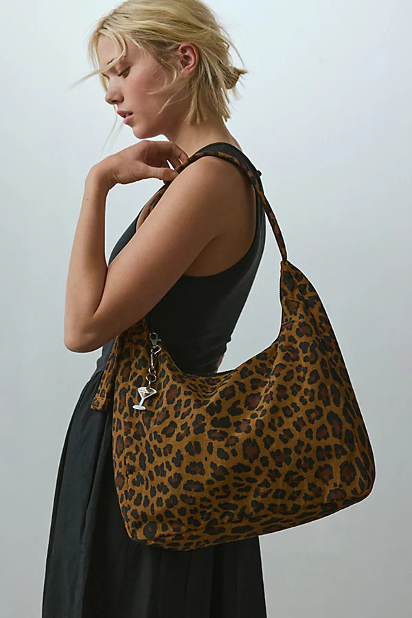 BAGGU Nylon Shoulder Bag in Leopard, Women's at Urban Outfitters | Urban Outfitters (US and RoW)
