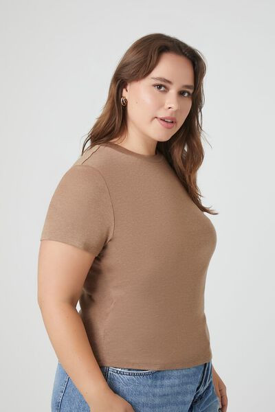 Plus Size Short-Sleeve Crew Tee | Forever 21 (US)