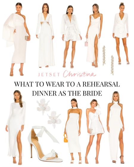 Rehearsal dinner outfits for the bride! 🤍💍✨ 

#bride #brideoutfits #rehearsaldinner 

#LTKunder100 #LTKwedding #LTKunder50