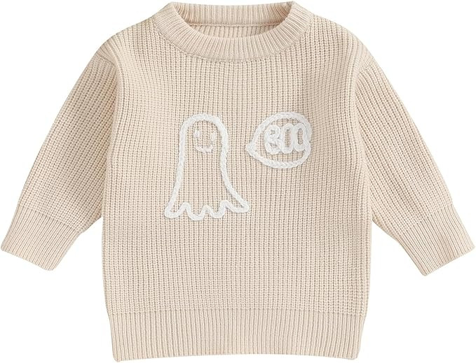 Kuriozud Toddler Baby Boy Girl Sweater Checkerboard Knit Crewneck Sweatshirt Soft Warm Fall Winte... | Amazon (US)