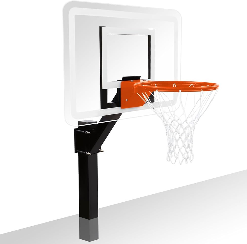 PROGOAL Aluminum Shot and Dunk Poolside Basketball Hoop - In Ground Removable Rust-Resistant Adju... | Amazon (US)